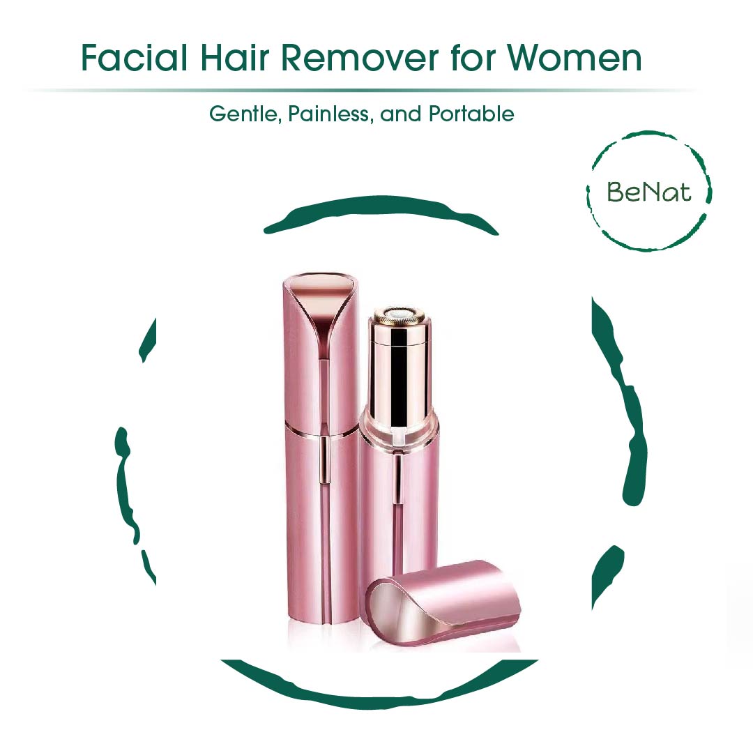 Rechargeable Facial & Eyebrow Hair Remover — 2-Pack Portable Set | PEACHBXX