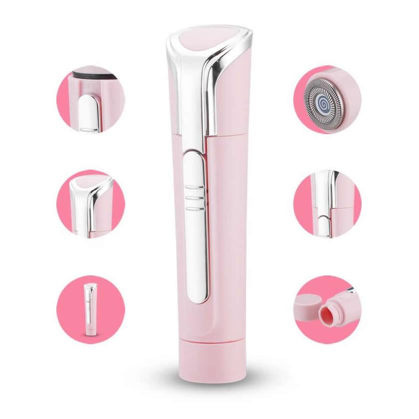 4-in-1 Beauty Grooming Wand — Facial Hair Trimmer & Skin Tool Set | PEACHBXX