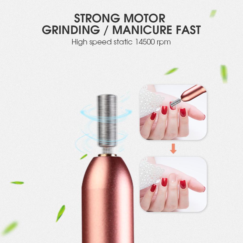 USB Nail Drill Kit — Electric Nail File & Polisher Set | PEACHBXX