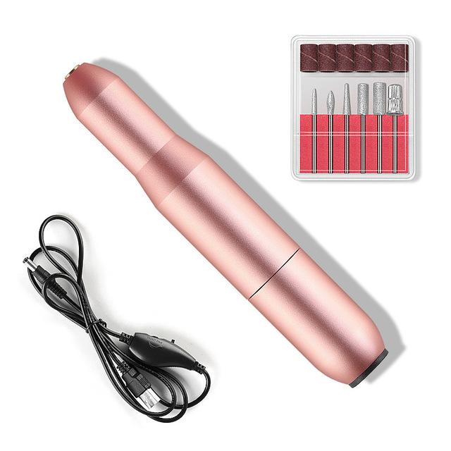 USB Nail Drill Kit — Electric Nail File & Polisher Set | PEACHBXX