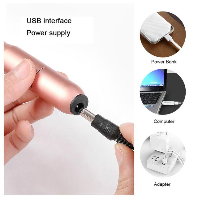 USB Nail Drill Kit — Electric Nail File & Polisher Set | PEACHBXX