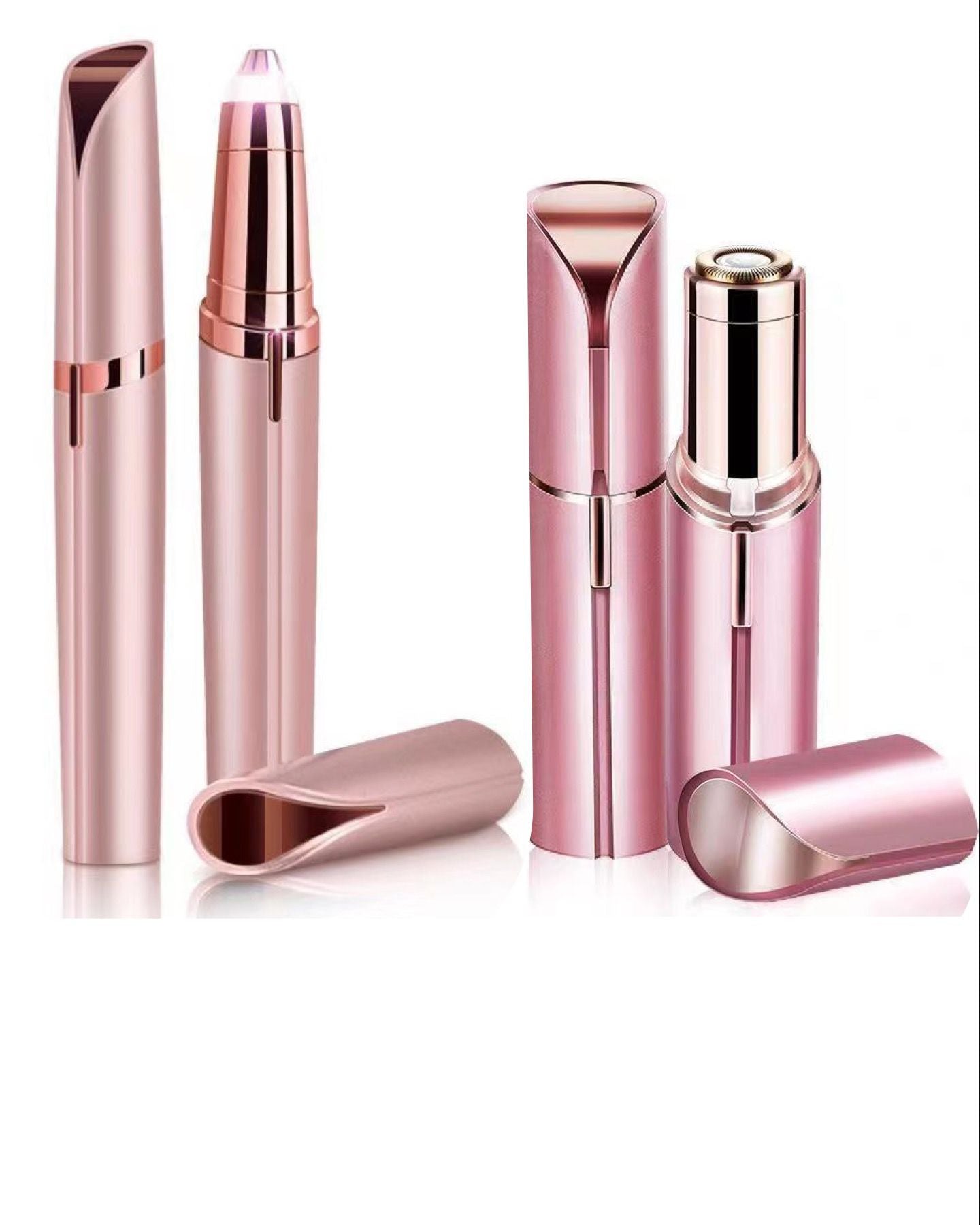 Rechargeable Facial & Eyebrow Hair Remover — 2-Pack Portable Set | PEACHBXX