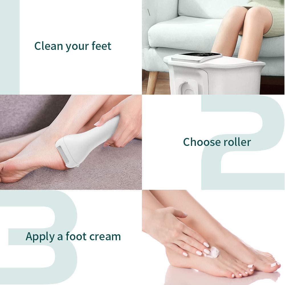 Electric Foot File Callus Remover — Rechargeable Pedicure Tool | PEACHBXX