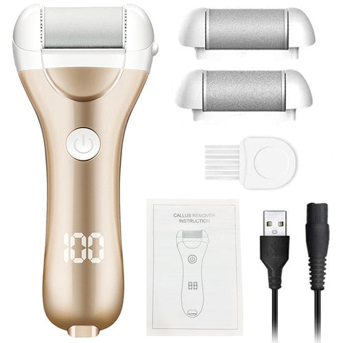 Electric Foot File Callus Remover — Rechargeable Pedicure Tool | PEACHBXX