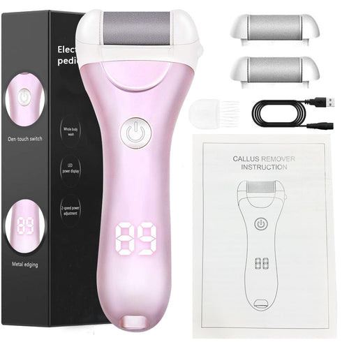 Electric Foot File Callus Remover — Rechargeable Pedicure Tool | PEACHBXX