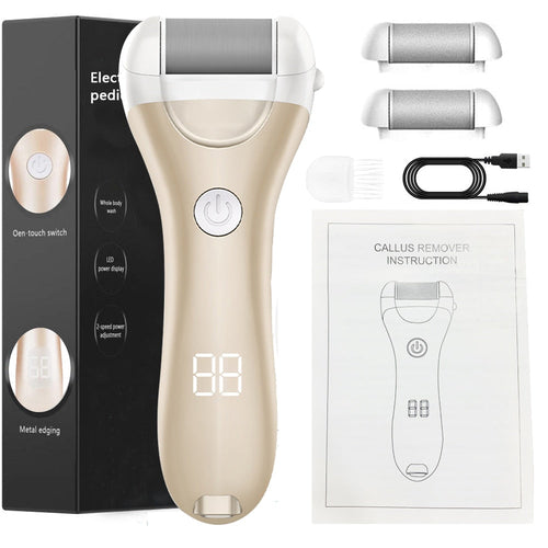 Electric Foot File Callus Remover — Rechargeable Pedicure Tool | PEACHBXX