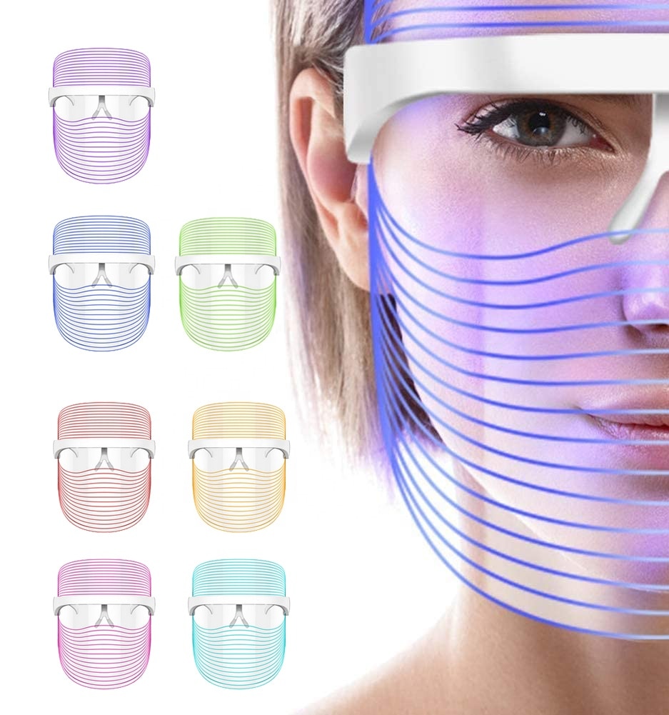 LED Light Therapy Facial Mask — 7-Color Photon Anti-Aging Treatment | PEACHBXX