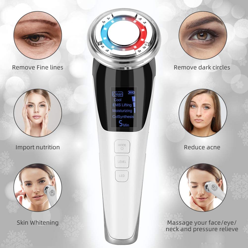 Ultrasonic Vibration Facial Massager — Anti-Wrinkle Skin Firming Tool | PEACHBXX