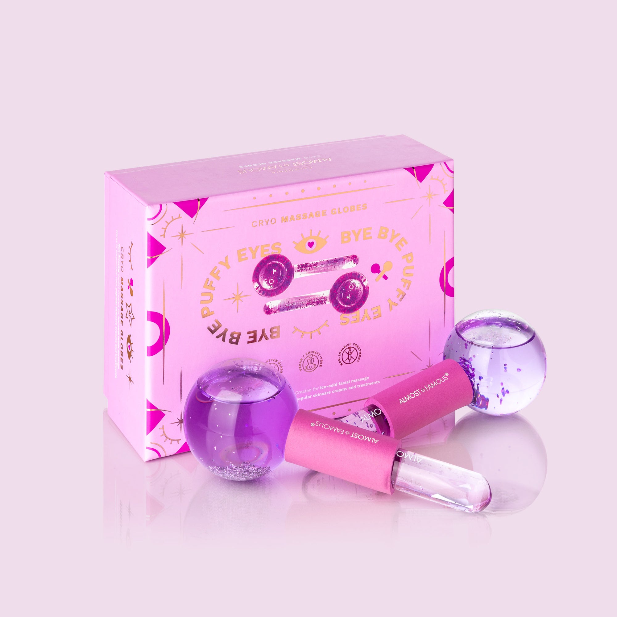 Cryo Cooling Facial Massage Globes — Ice Globe Depuffing Set | PEACHBXX