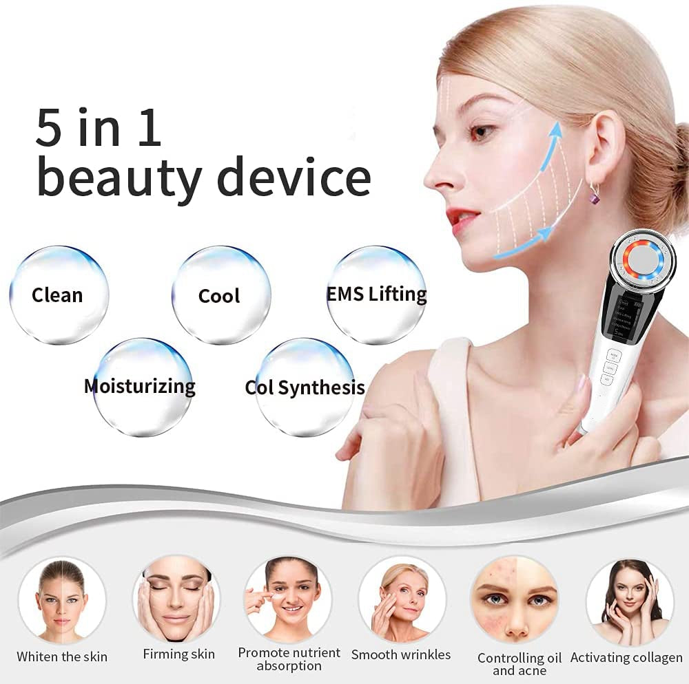Ultrasonic Vibration Facial Massager — Anti-Wrinkle Skin Firming Tool | PEACHBXX