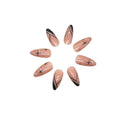 Ballroom Press-On Nails — Elegant Glam Almond Set | PEACHBXX