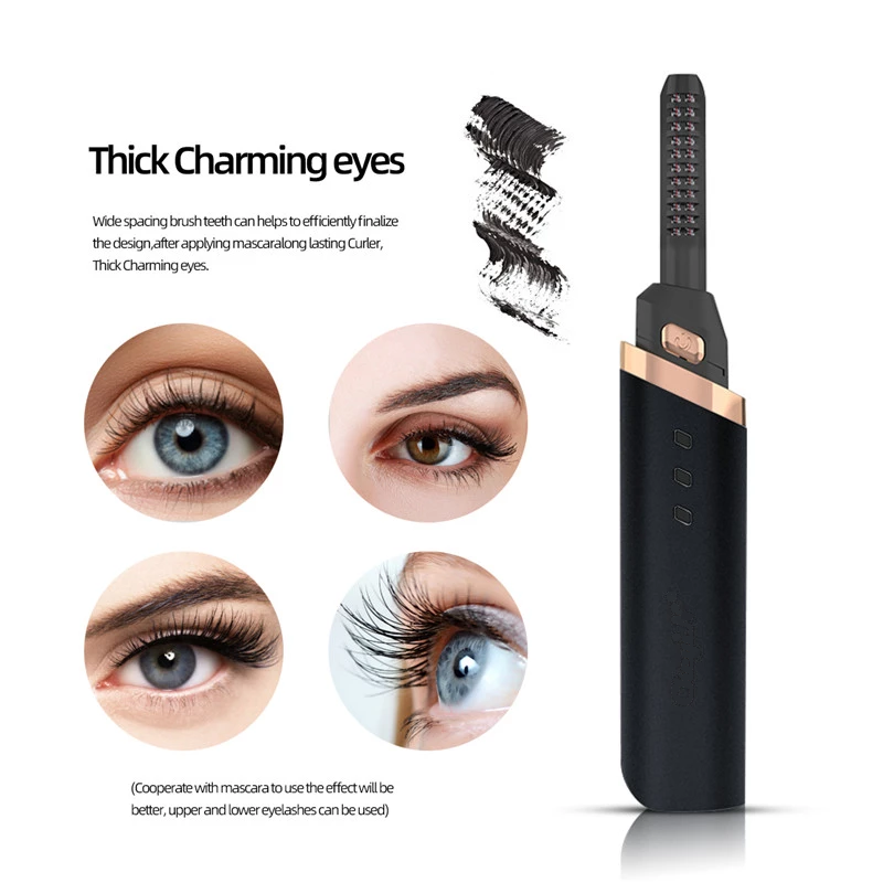 Heated Electric Eyelash Curler — Temperature Adjustable Lash Lifter | PEACHBXX