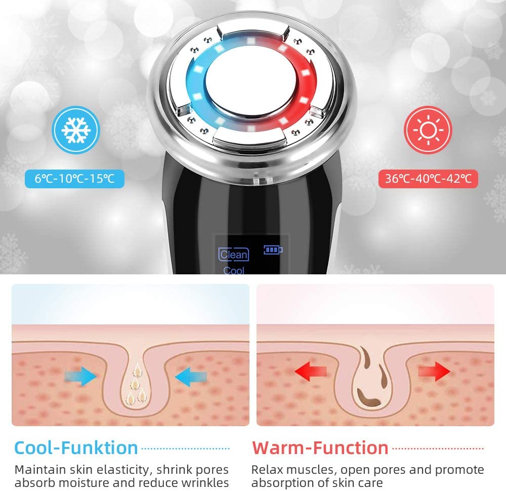 Ultrasonic Vibration Facial Massager — Anti-Wrinkle Skin Firming Tool | PEACHBXX