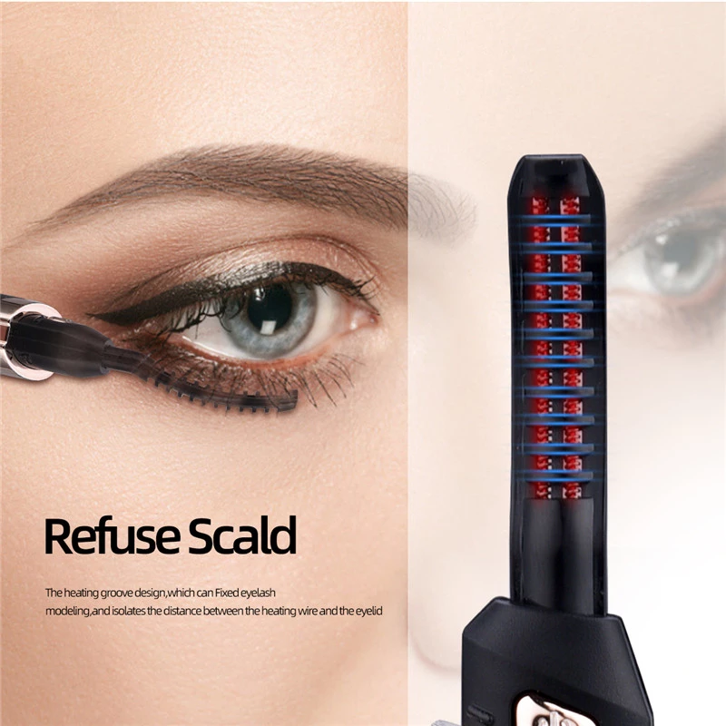 Heated Electric Eyelash Curler — Temperature Adjustable Lash Lifter | PEACHBXX