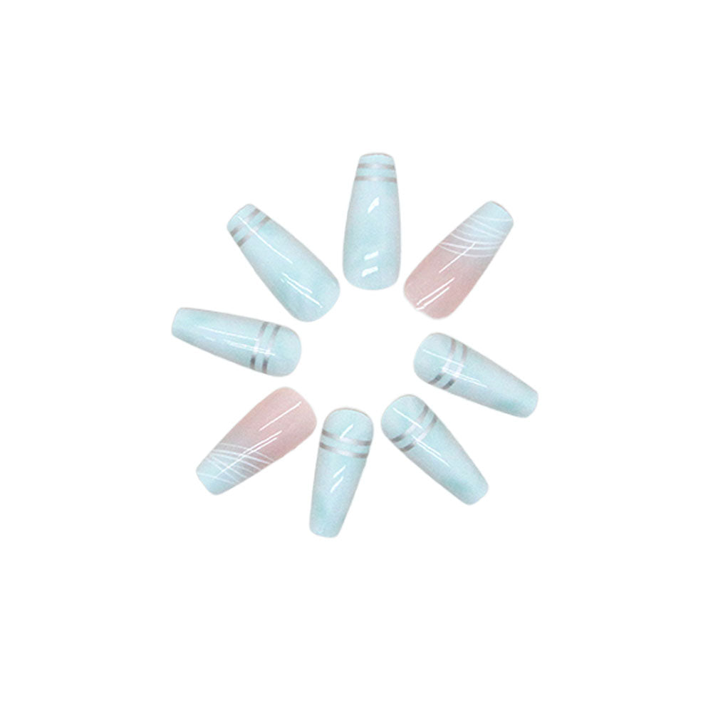 Emery Nude Press-On Nails — Natural Beige Short Square Set | PEACHBXX