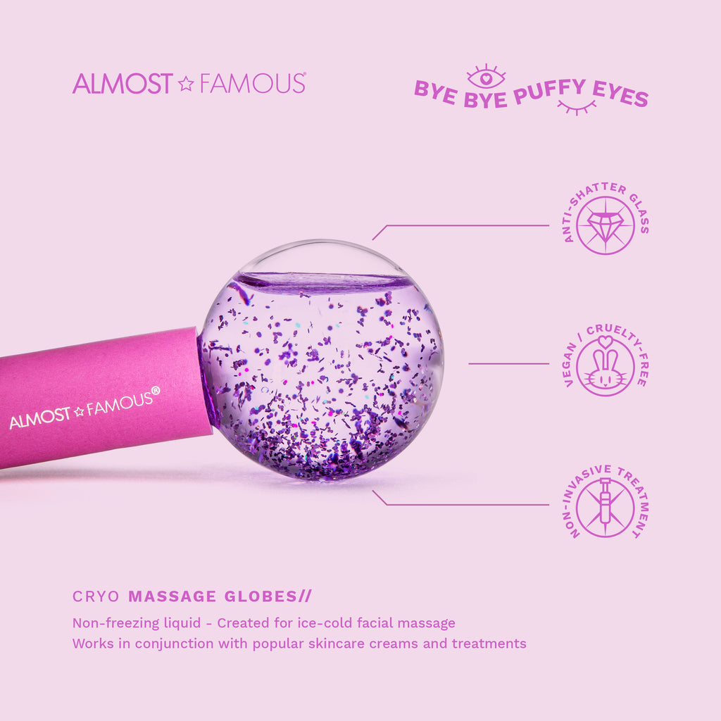 Cryo Cooling Facial Massage Globes — Ice Globe Depuffing Set | PEACHBXX