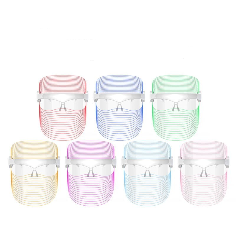 LED Light Therapy Facial Mask — 7-Color Photon Anti-Aging Treatment | PEACHBXX