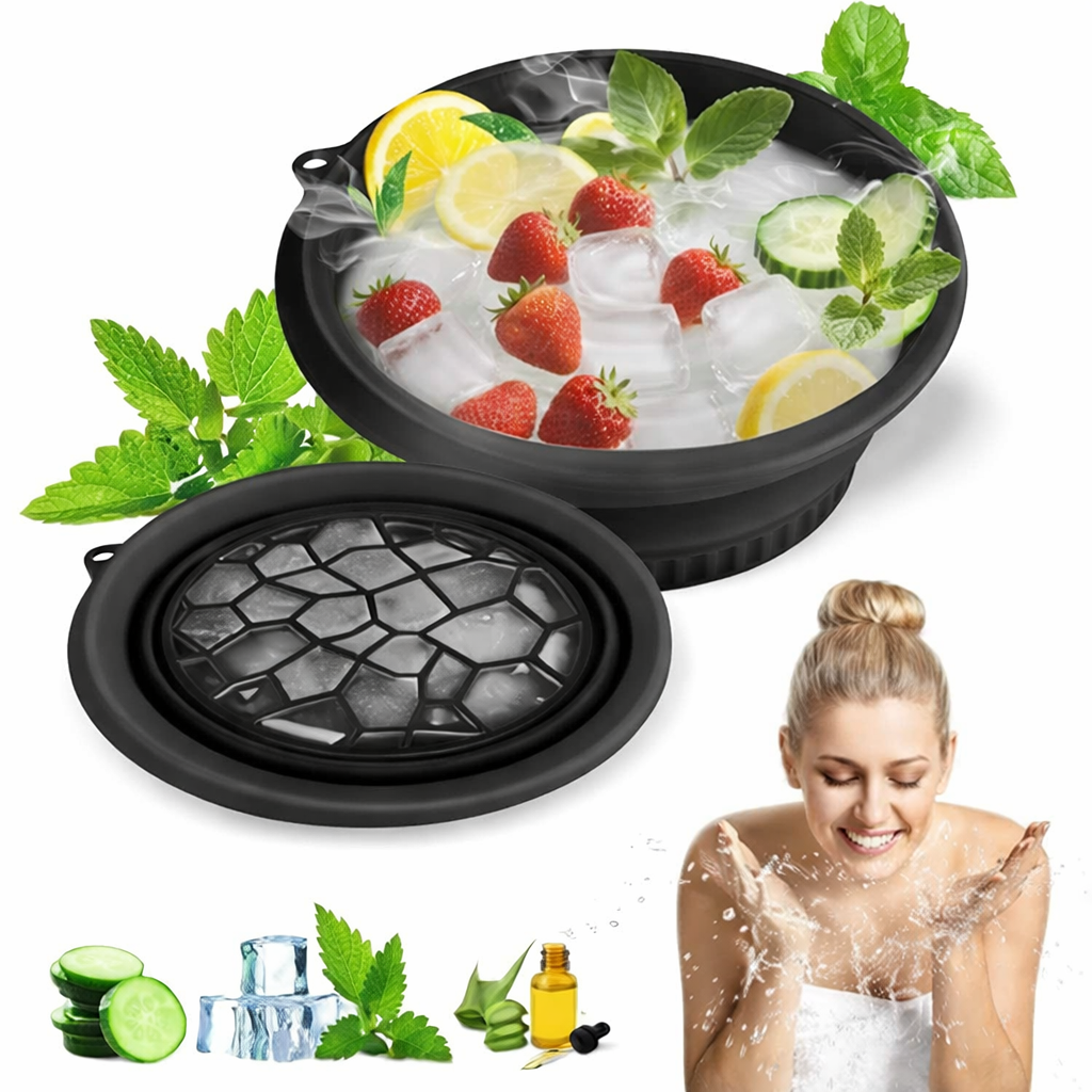 Silicone Ice Facial Therapy Bowl — Cold Therapy Pore Tightening Kit | PEACHBXX